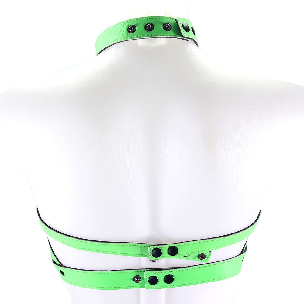Ouch! Glow In The Dark Bra Harness /M Bondage and Fetish > Men's Bondage Wear
