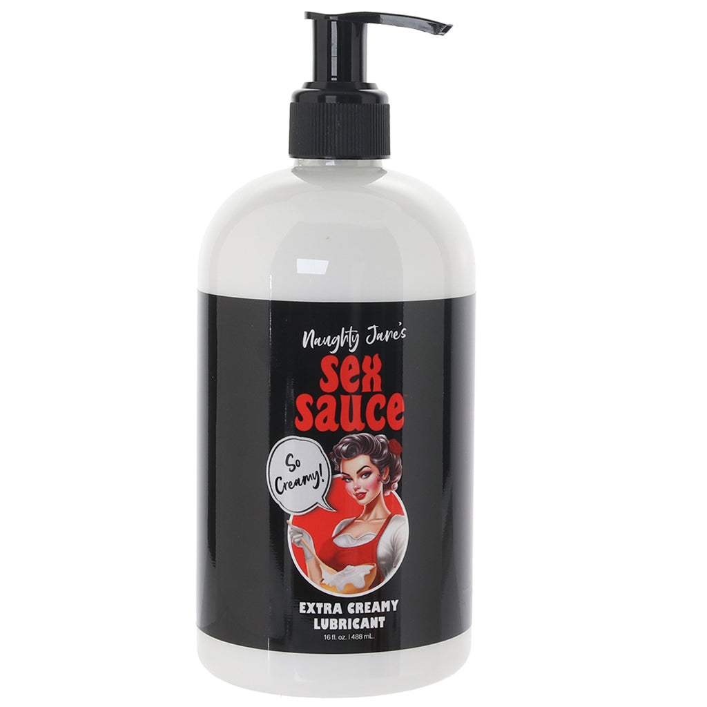 Naughty Jane's Sex Sauce Extra Creamy Lubricant in 16oz/488 Lubes and Lotions > Water Based Sex Lubes