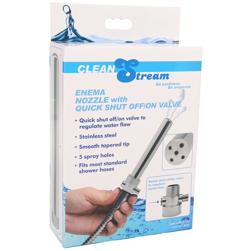 Clean Stream Enema Nozzle with Easy-Push Valve Anal Sex Toys > Douche and Enema