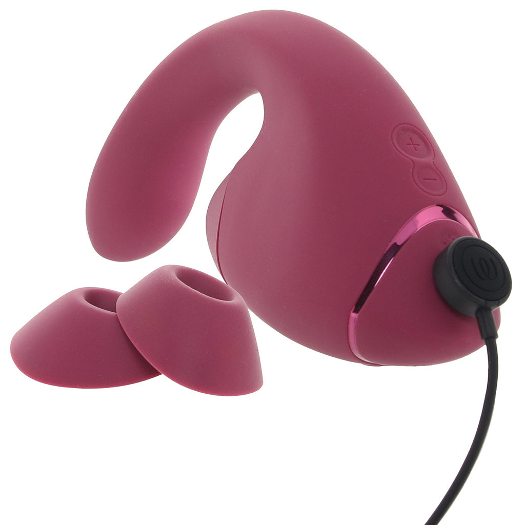 Womanizer Next Duo Clitoral Suction & G-Spot Vibe in Pink Vibrators > G-Spot Vibrators