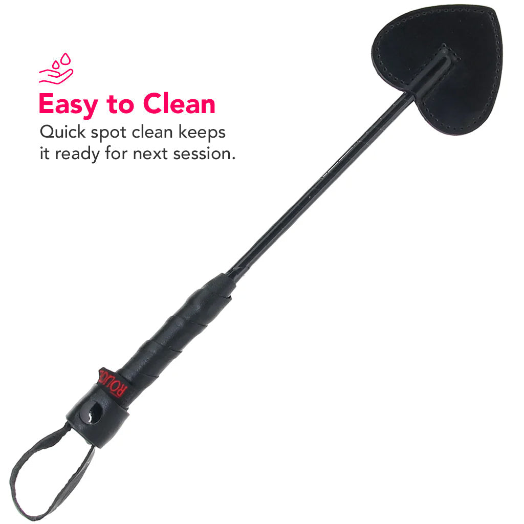 Leather Mini Spade Paddle in Black Bondage and Fetish > Whips and Crops