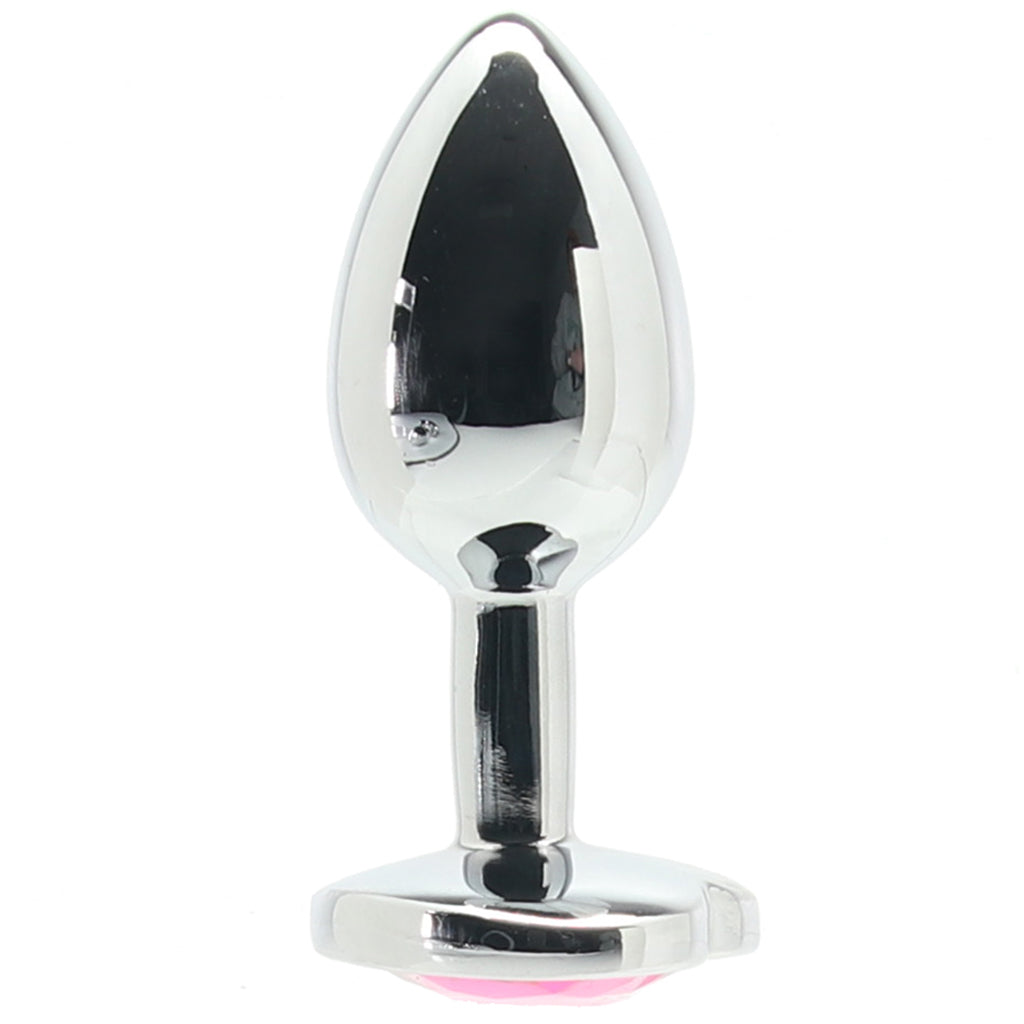 Ouch! Pink Heart Gem Plug in Small Anal Sex Toys > Butt Plugs
