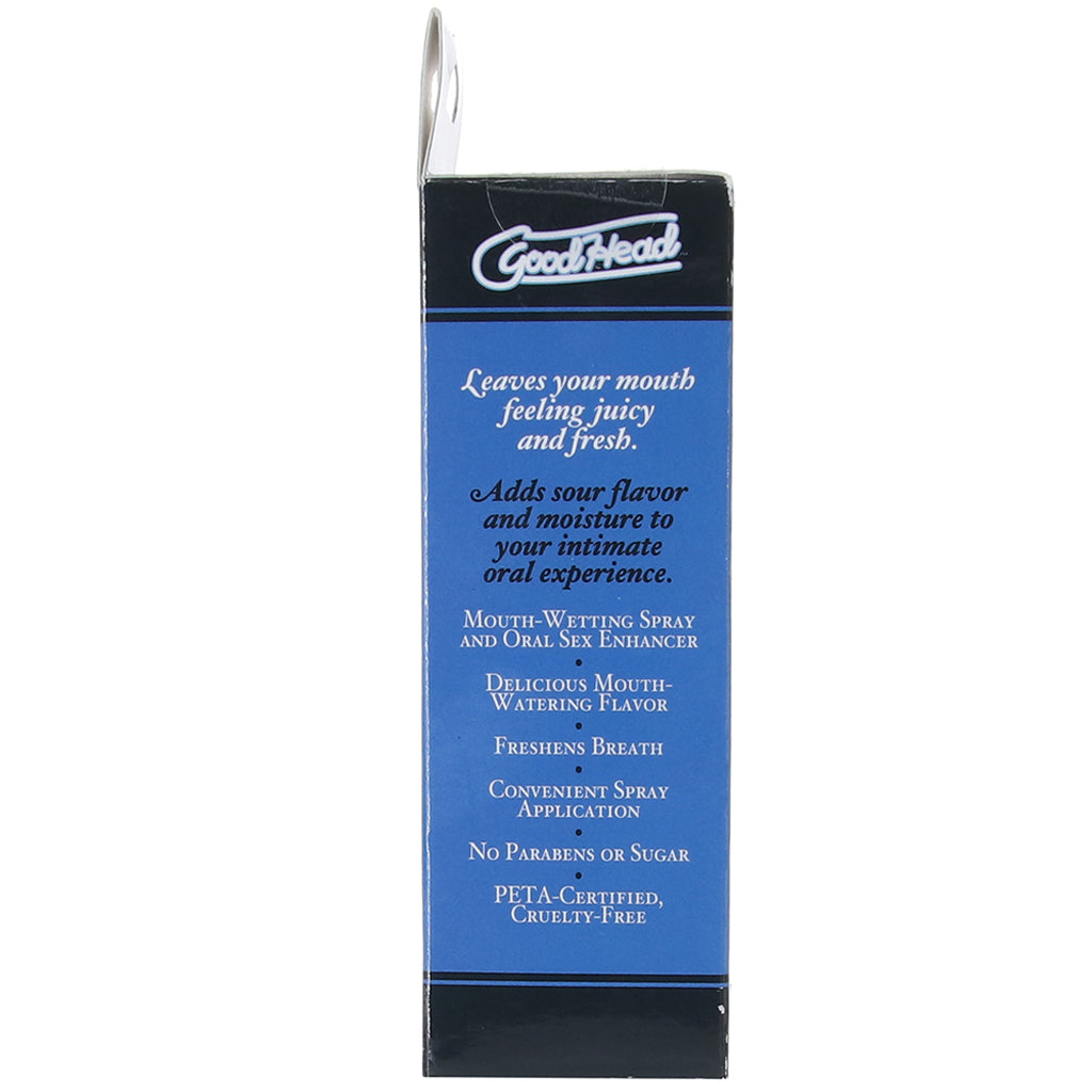 GoodHead Juicy Head Sours Mouth Spray 2oz/59ml in Blue Rasp Lubes and Lotions > Flavored Sex Lubes