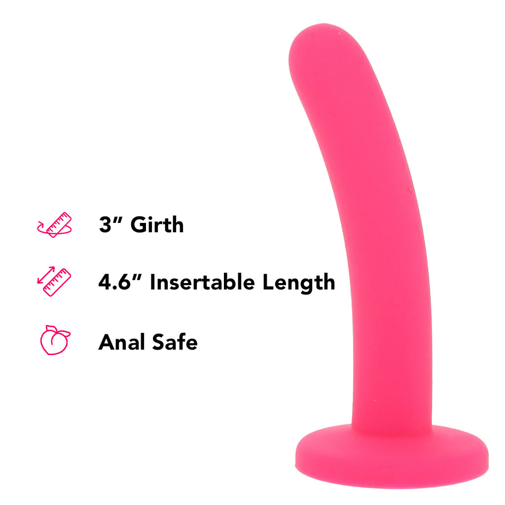 PinkCherry Premium 6 Inch Pink Silicone Slim Anal Dildo Dildo Sex Toys > Anal Dildos