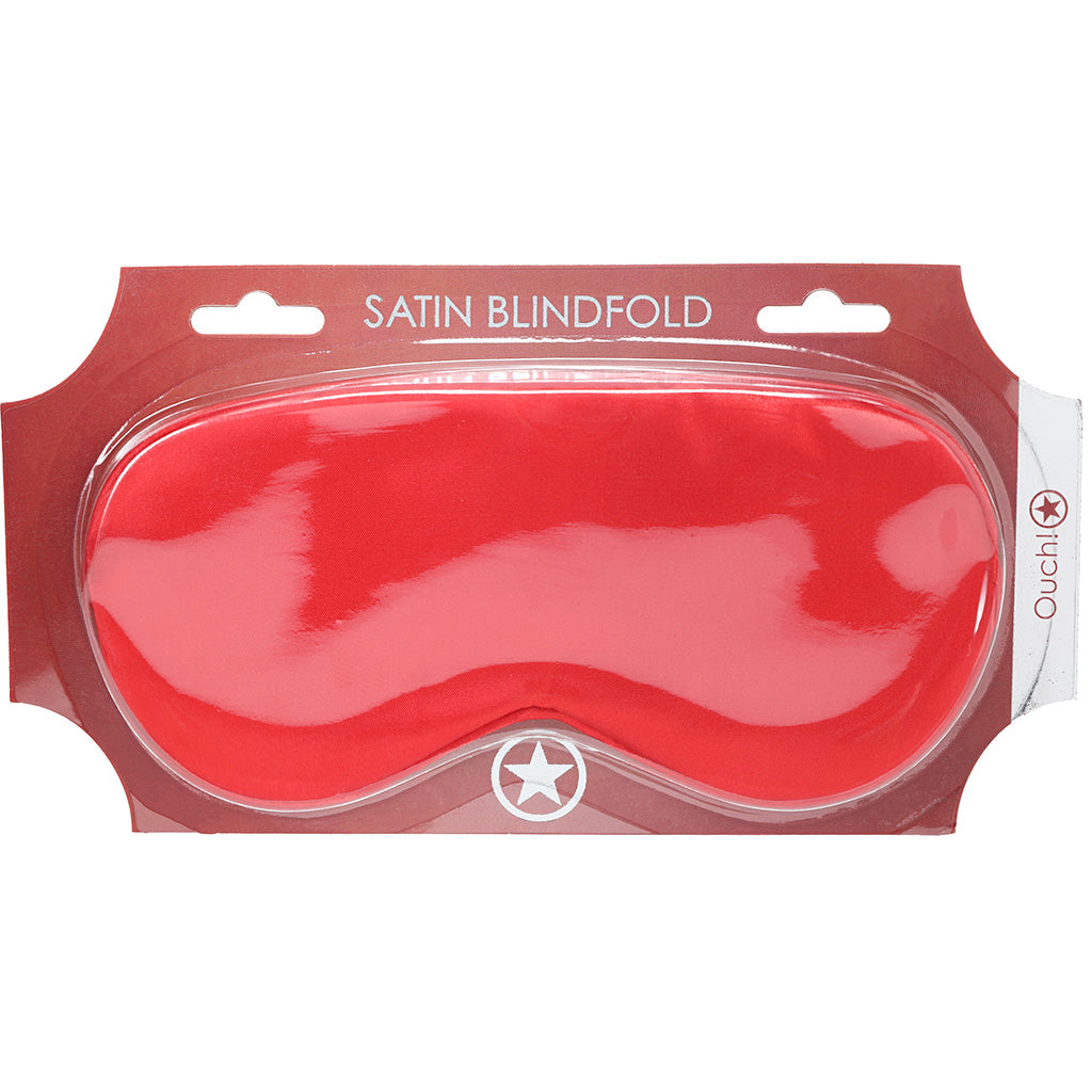 Ouch! Satin Blindfold in Red Bondage and Fetish > Pleasure Masks and Dress Up Play