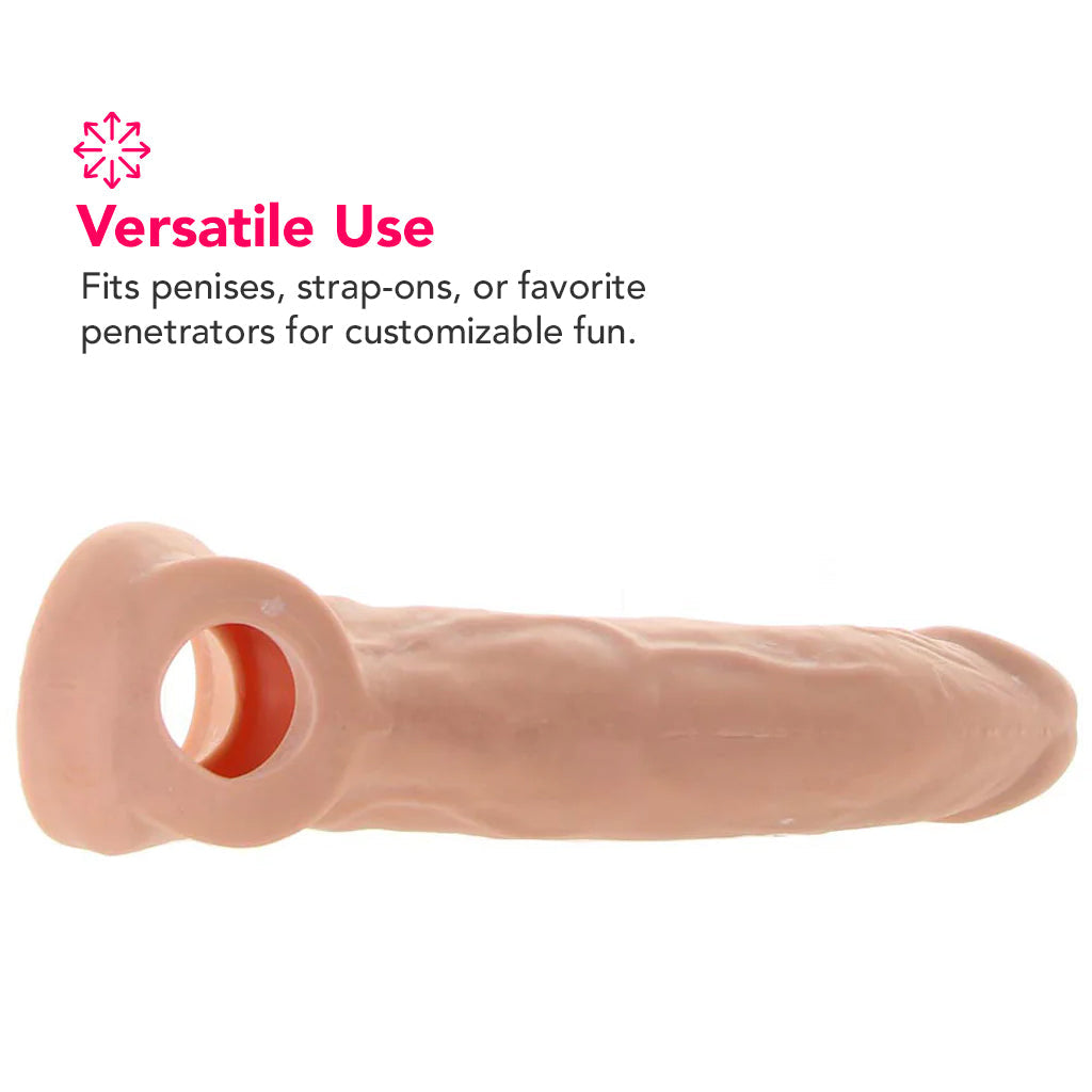 RealRock Penis Sleeve 8 Inch Extender in White Male Enhancement > Extenders and Sleeves