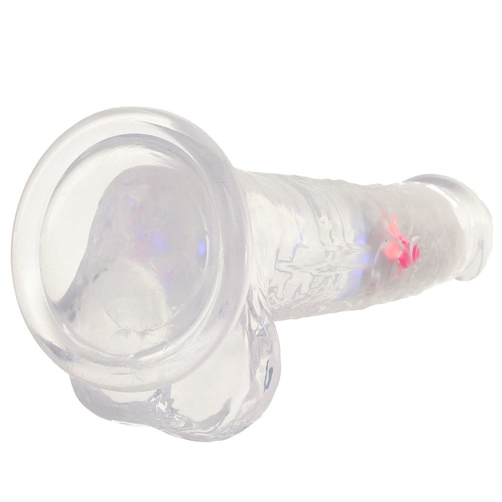 RealRock 8 Inch Light Up Vibrating Ballsy Dildo Vibrators > Realistic Vibrator Dildos