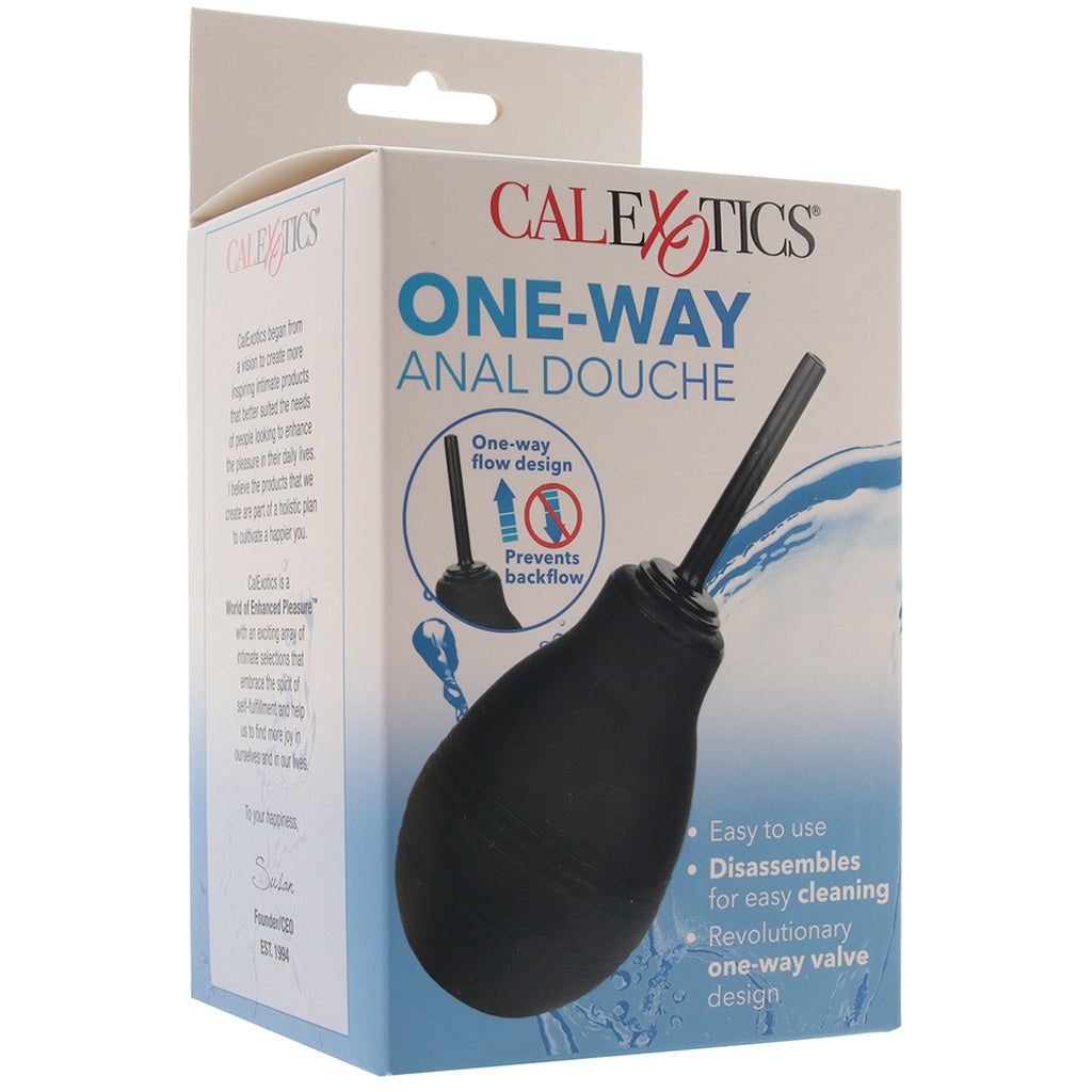 One-Way Anal Douche in Black Anal Sex Toys > Douche and Enema