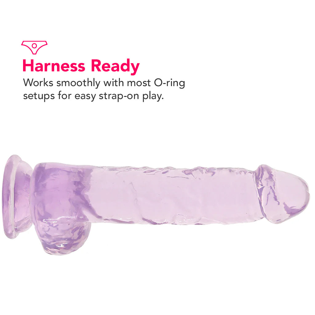 Naturally Yours 6 Inch Crystalline Dildo in Amethyst Dildo Sex Toys > Realistic Dildos