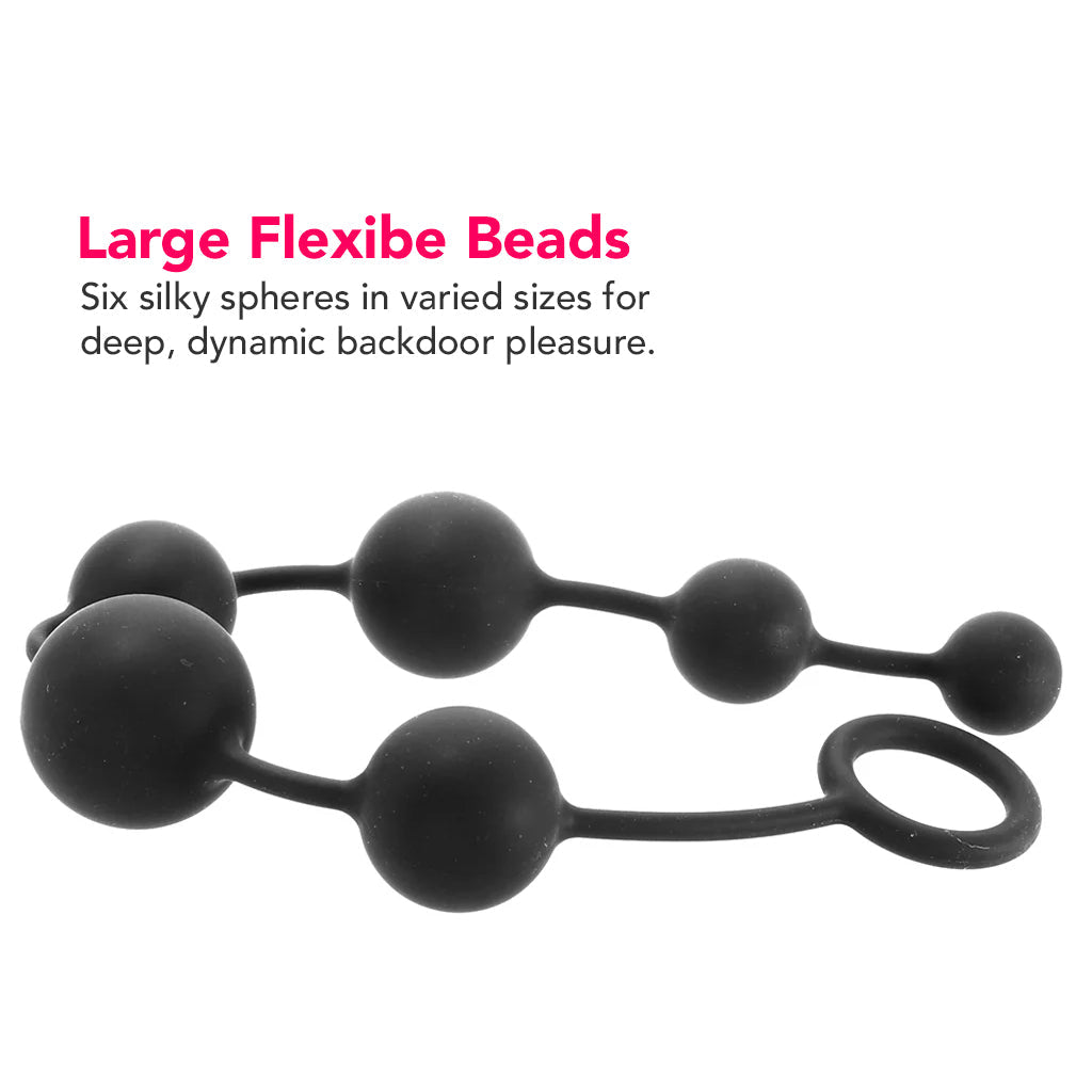 Anal Adventures Platinum Large Silicone Anal Beads Anal Sex Toys > Anal Beads