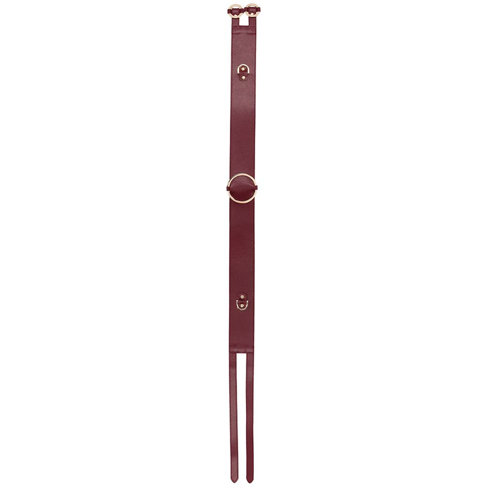 Ouch! Halo Burgundy Waist Bondage Belt /XL Bondage and Fetish > Restraints
