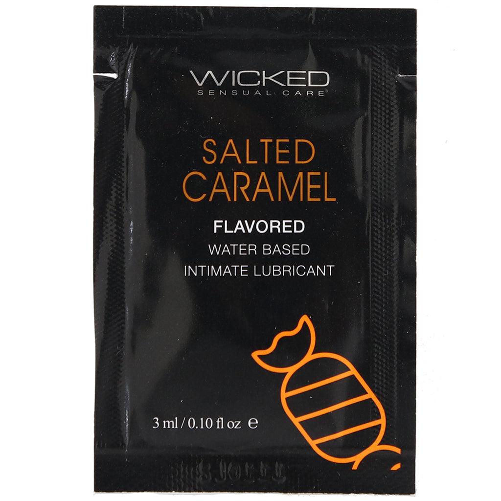 Aqua Flavored Lube .10oz/3ml in Salted Caramel Lubes and Lotions > Flavored Sex Lubes