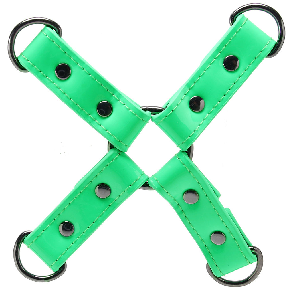 Electra Play Things Hog Tie in Neon Green Bondage and Fetish > Restraints