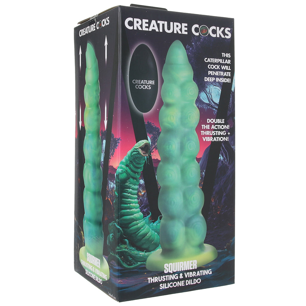 Creature Cocks Squirmer Thrusting & Vibrating Dildo Dildo Sex Toys > Fantasy Dildos