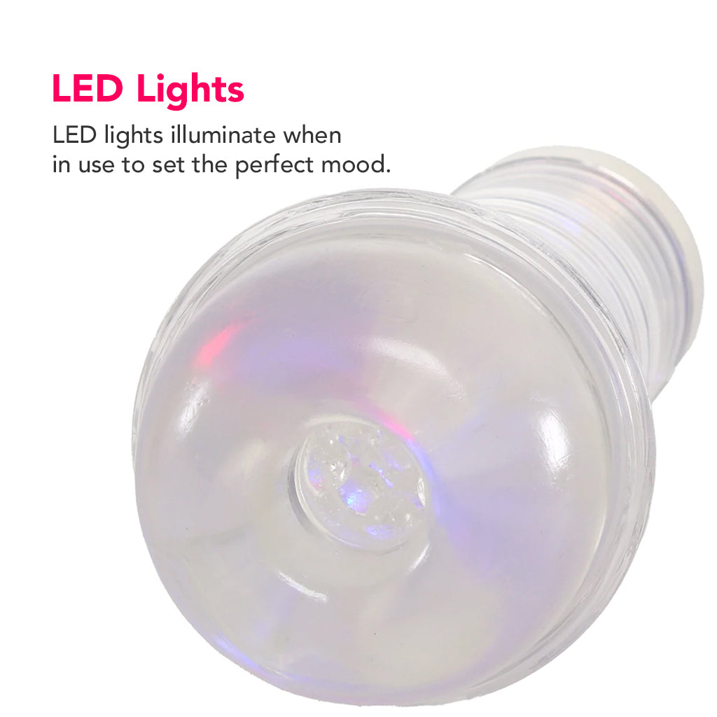 PDX Elite ViewTube XXL LED Stroker Male Masturbators > Self-Contained Strokers