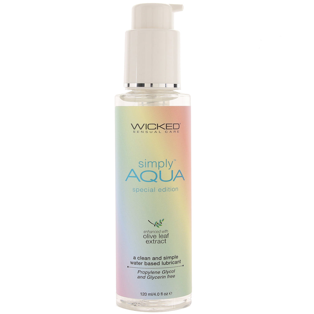 Simply Aqua Special Edition Lube 4oz/120ml Lubes and Lotions > Water Based Sex Lubes