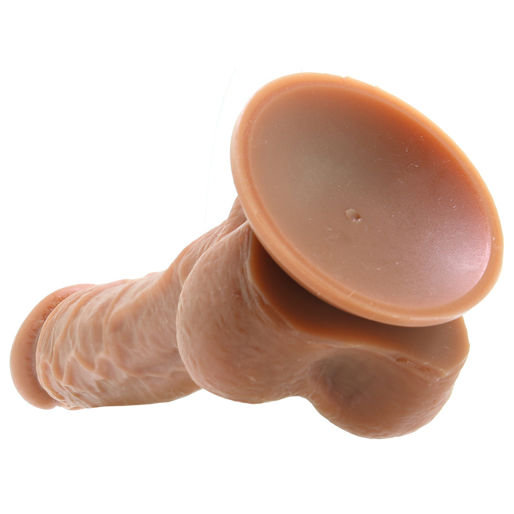 Colours 8 Inch Dual Density Silicone Dildo in Brown Dildo Sex Toys > Realistic Dildos