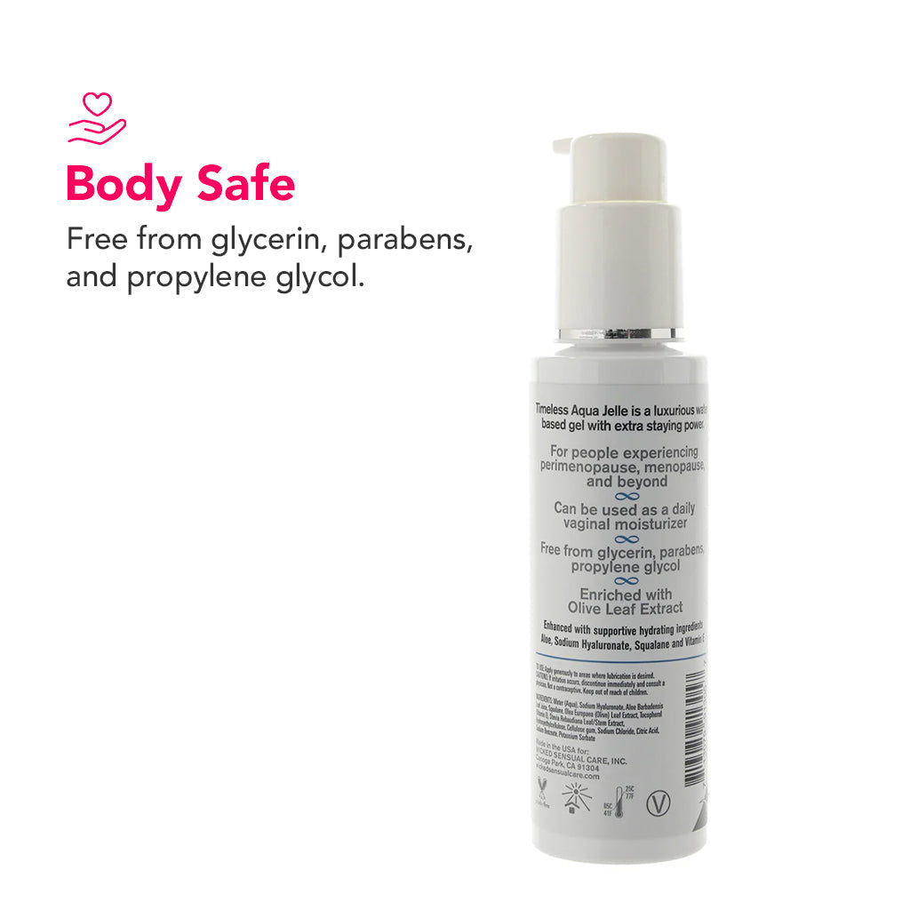 Simply Timeless for Menopause Aqua Jelle Lube 4oz/120ml Lubes and Lotions > Water Based Sex Lubes