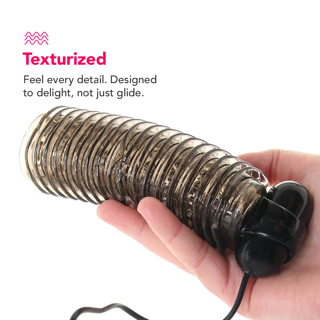 Colt 10 Function Textured Vibrating Stroker in Smoke Male Masturbators > Vibrating