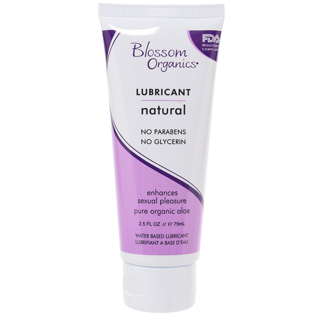Blossom Organic Natural Lube in 2.5oz/75ml Lubes and Lotions > Water Based Sex Lubes