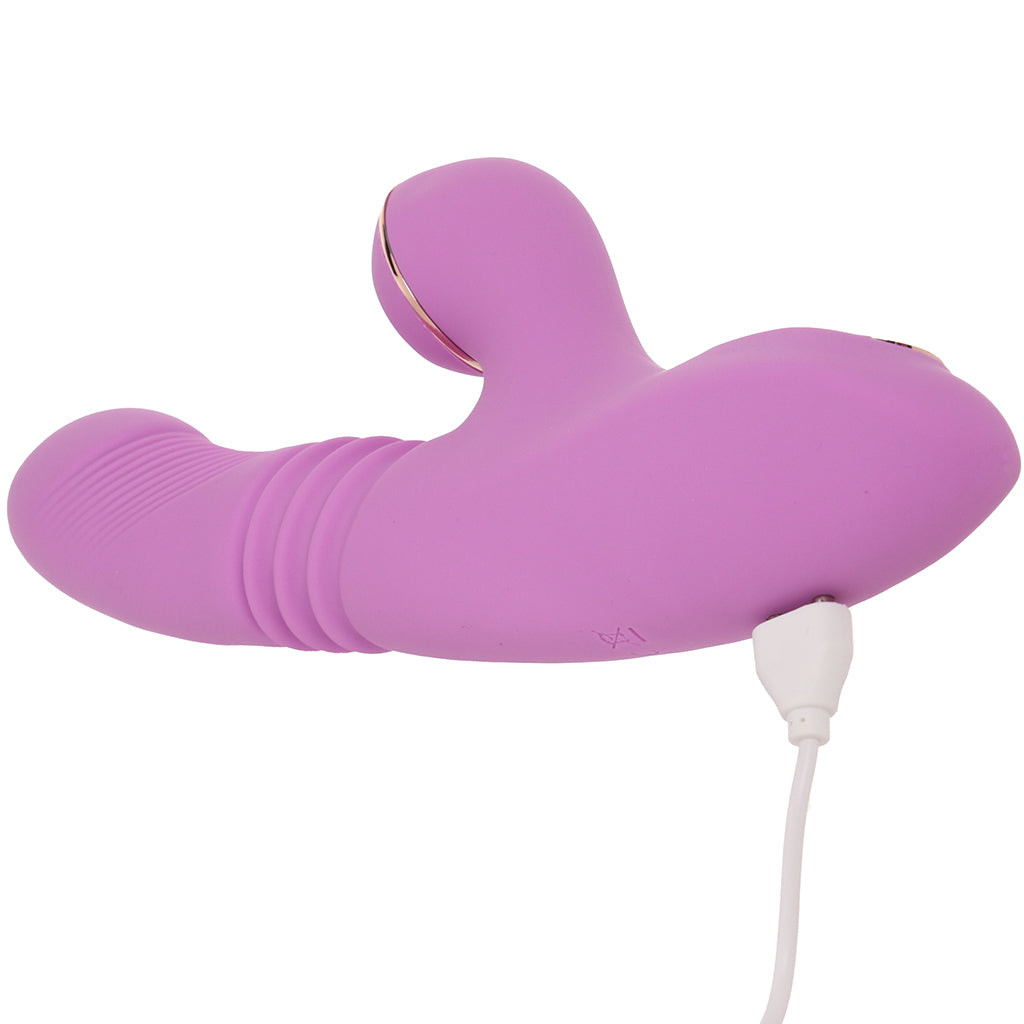 Shegasm Pro-Thrust Suction Rabbit in Pink Vibrators > Rabbit Vibrators