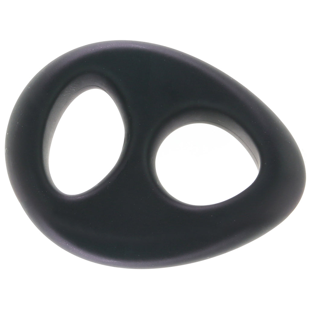 Renegade Romeo Soft Silicone Dual Ring in Black Cock Rings
