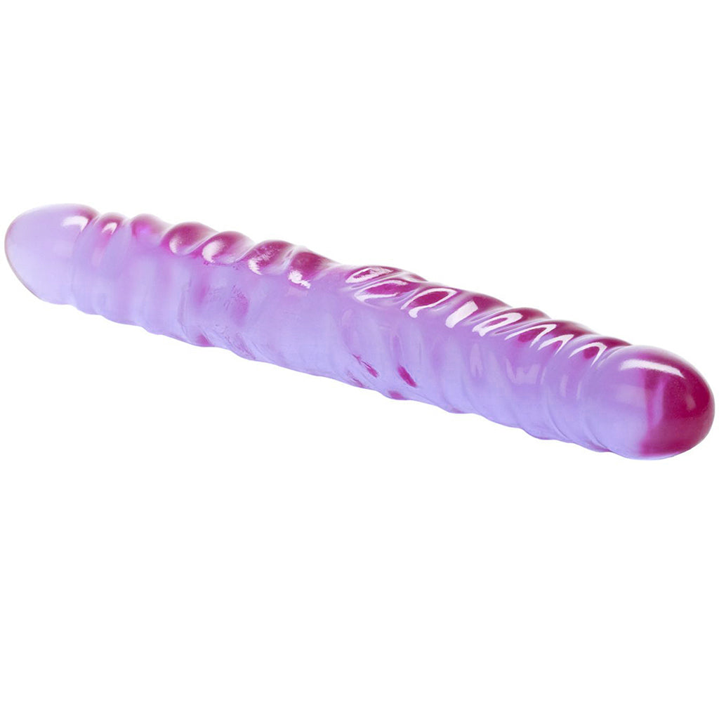 Reflective Gel 12 Inch Veined Double Dildo Dildo Sex Toys > Double Ended Dildos