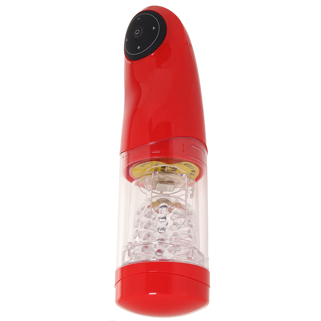 Extreme Mega-Bator Mouth in Red/Clear Male Masturbators > Mouth Masturbators & Strokers