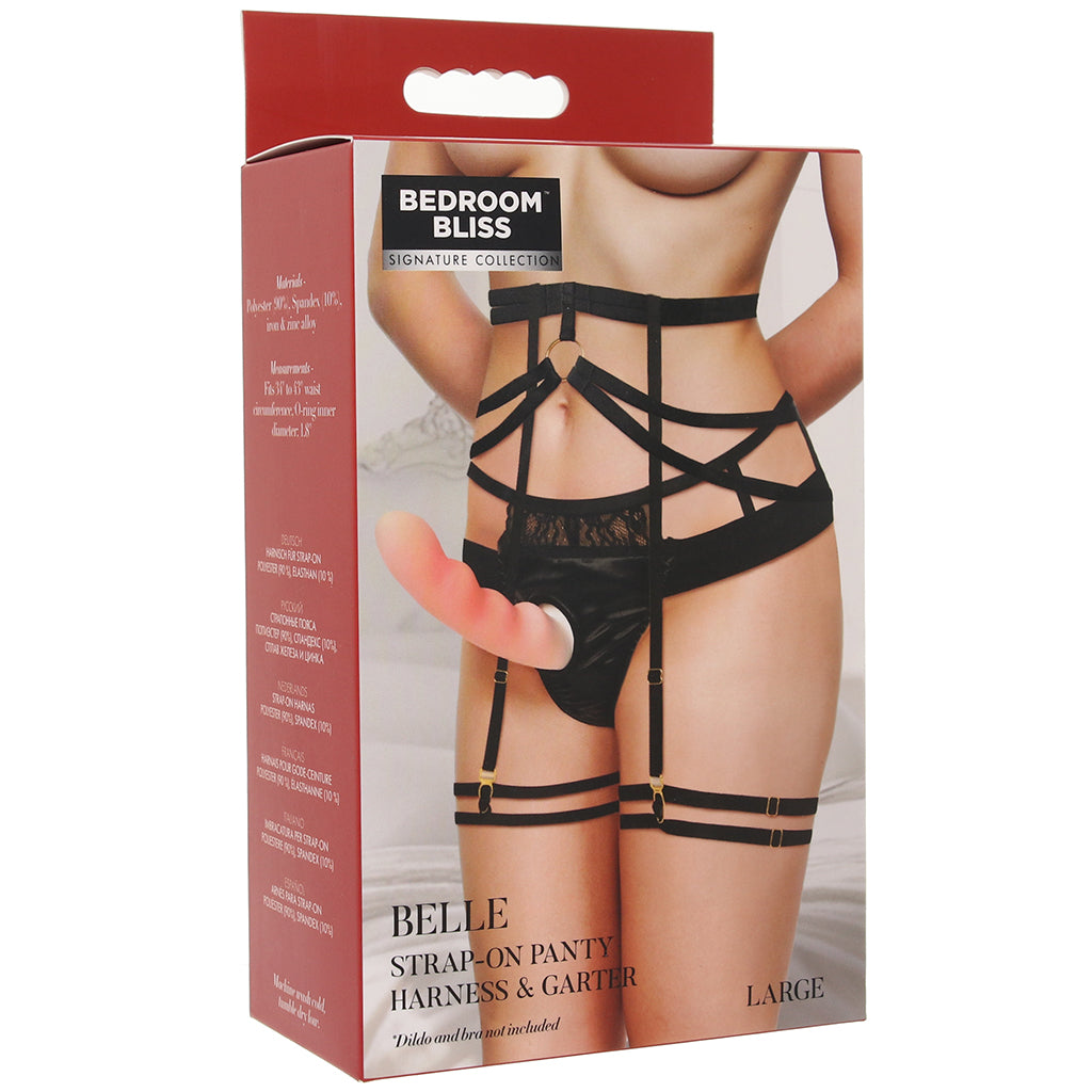 Bedroom Bliss Belle Panty Harness & Garter in Large Dildo Sex Toys > Strap-On and Harnesses