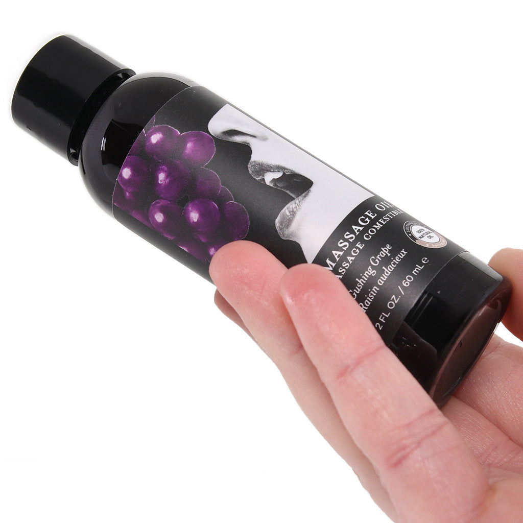 Edible Massage Oil 2oz/60ml in Gushing Grape Sensual Love > Massage