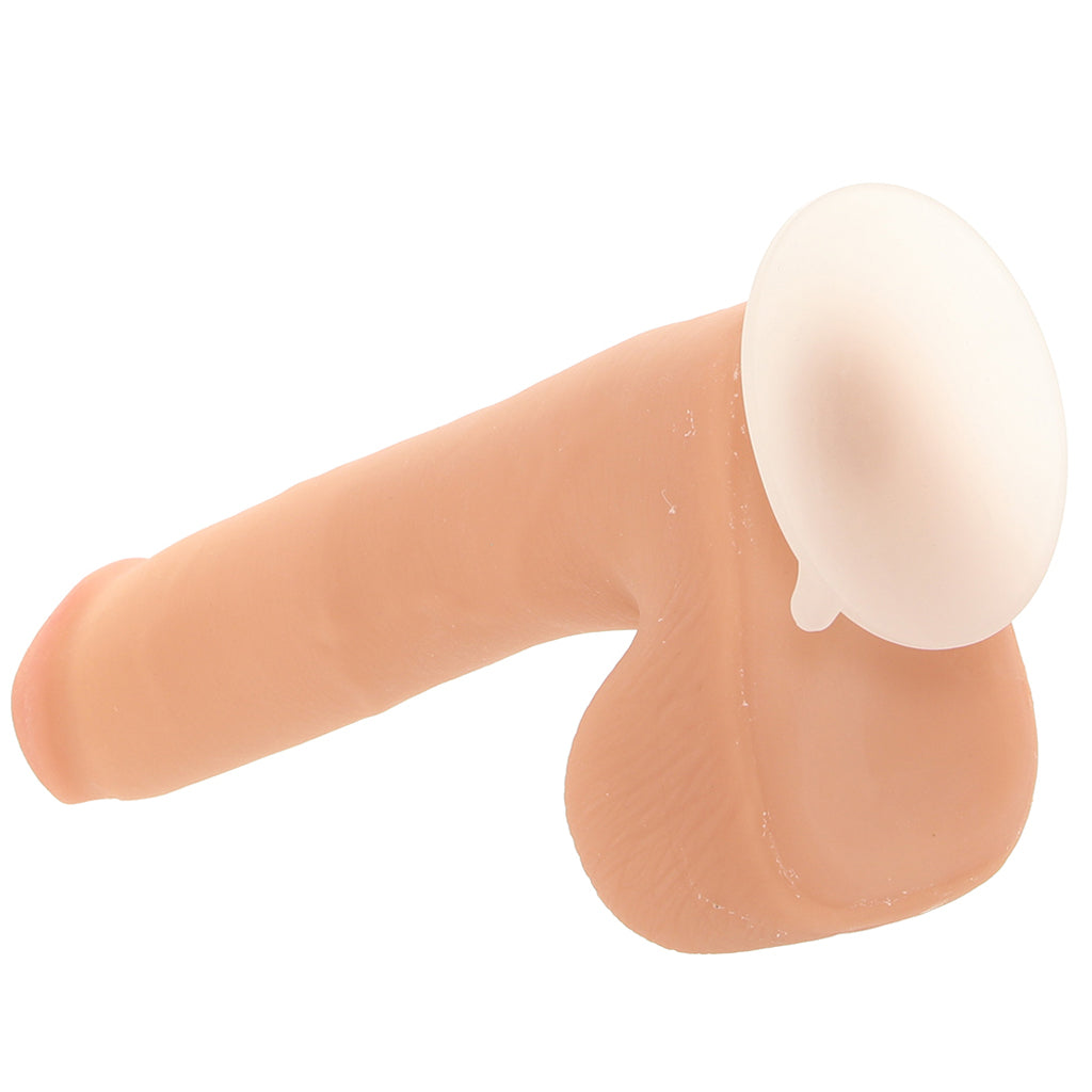 The Realistic 9 Inch Cock with Balls in Vanilla Dildo Sex Toys > Realistic Dildos