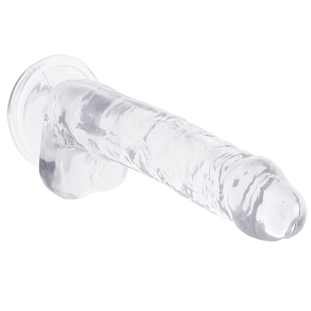 Naturally Yours 7 Inch Crystalline Dildo in Clear Dildo Sex Toys > Realistic Dildos