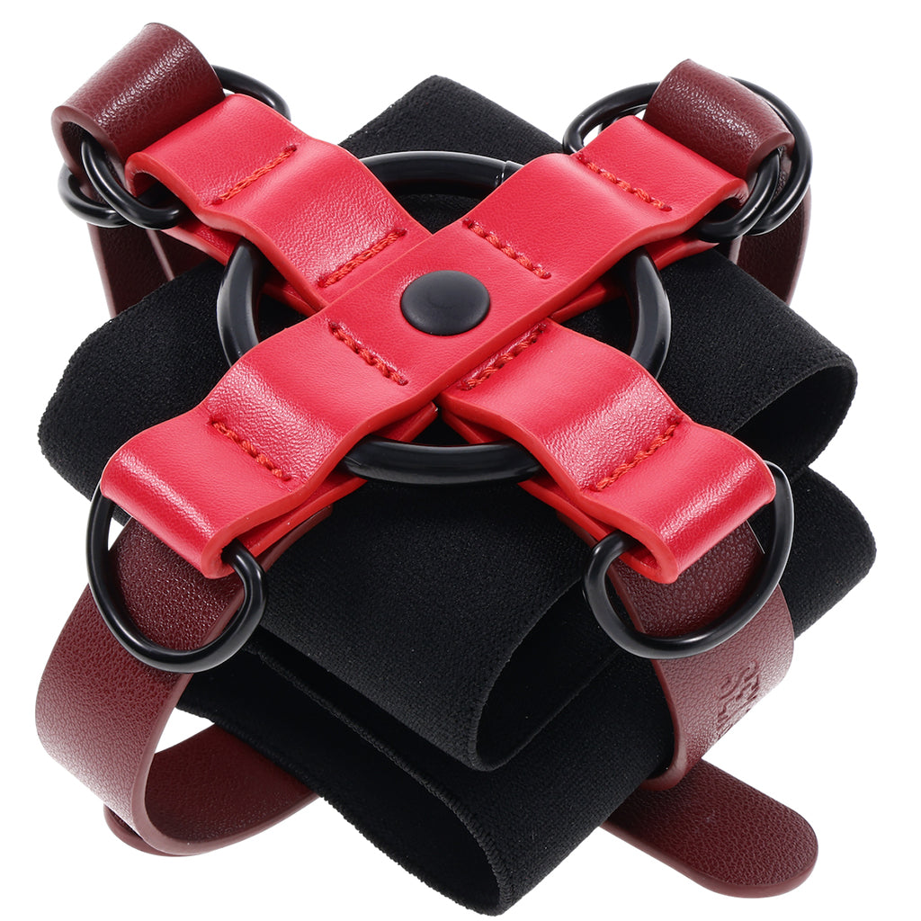 Ex's & Oh's Cross Wrist Cuffs Bondage and Fetish > Wrist and Ankle Cuffs