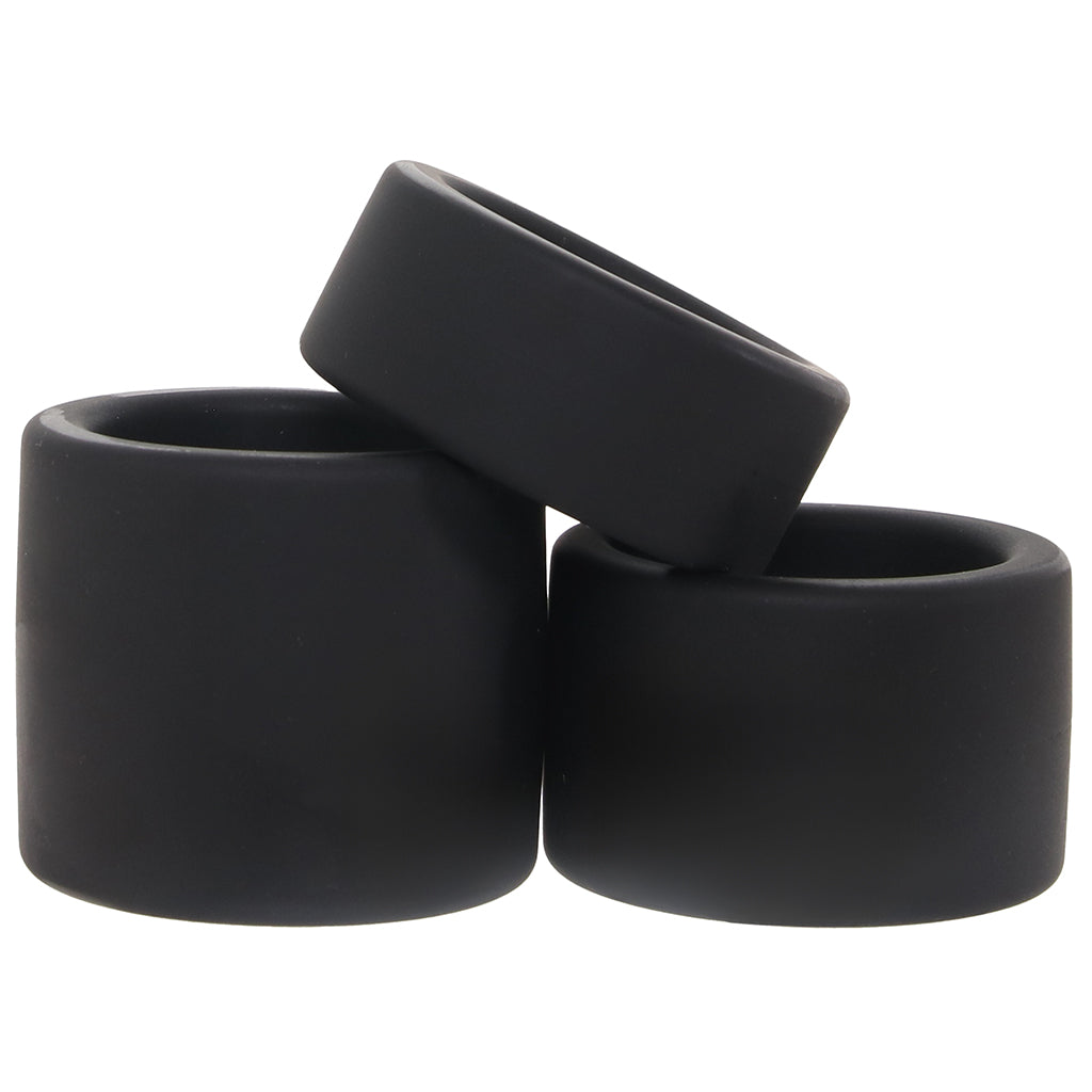 LEVELZ 3 Piece Silicone Ball Strap Set Cock Rings