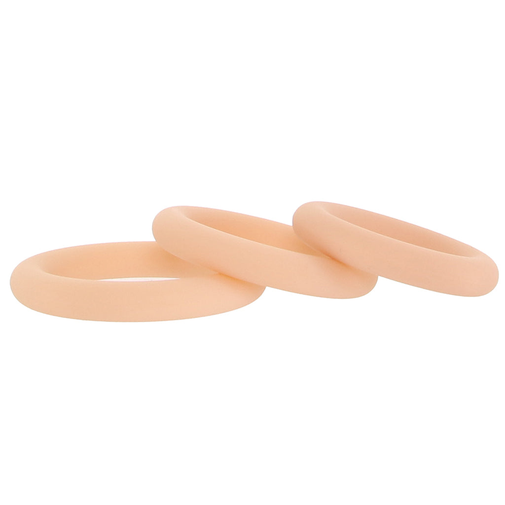 Jock Discreet Silicone Cock Ring Set in Light Cock Rings