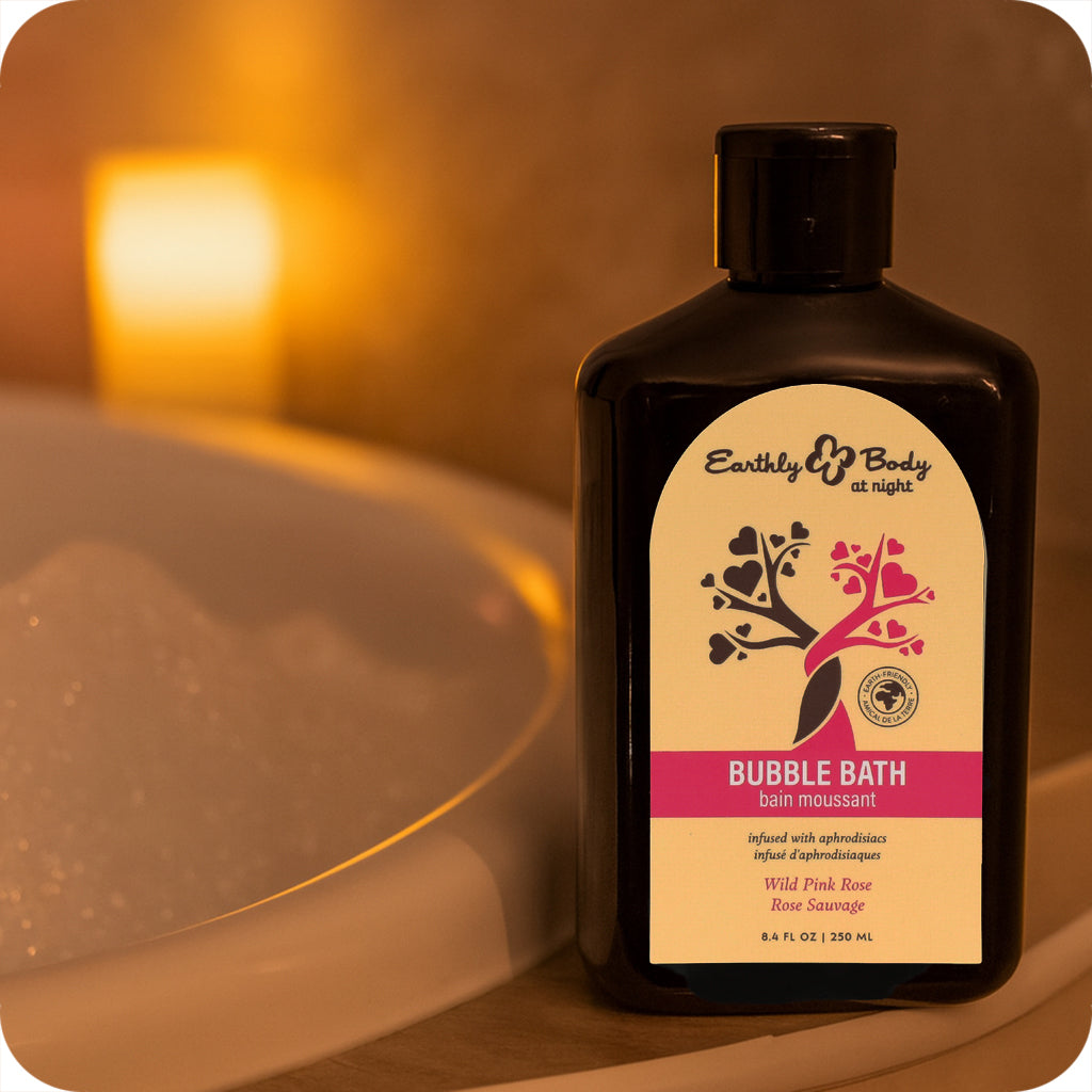 At Night Bubble Bath 8.4oz/250ml in Wild Pink Rose Lubes and Lotions > Hair & Skincare