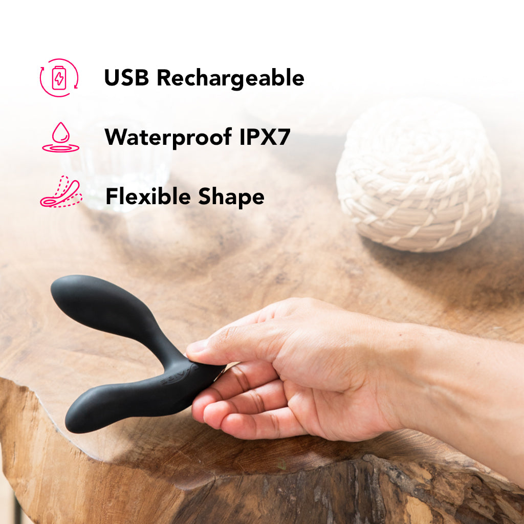 We-Vibe Vector + Prostate Massager in Charcoal Anal Sex Toys > Prostate Massagers
