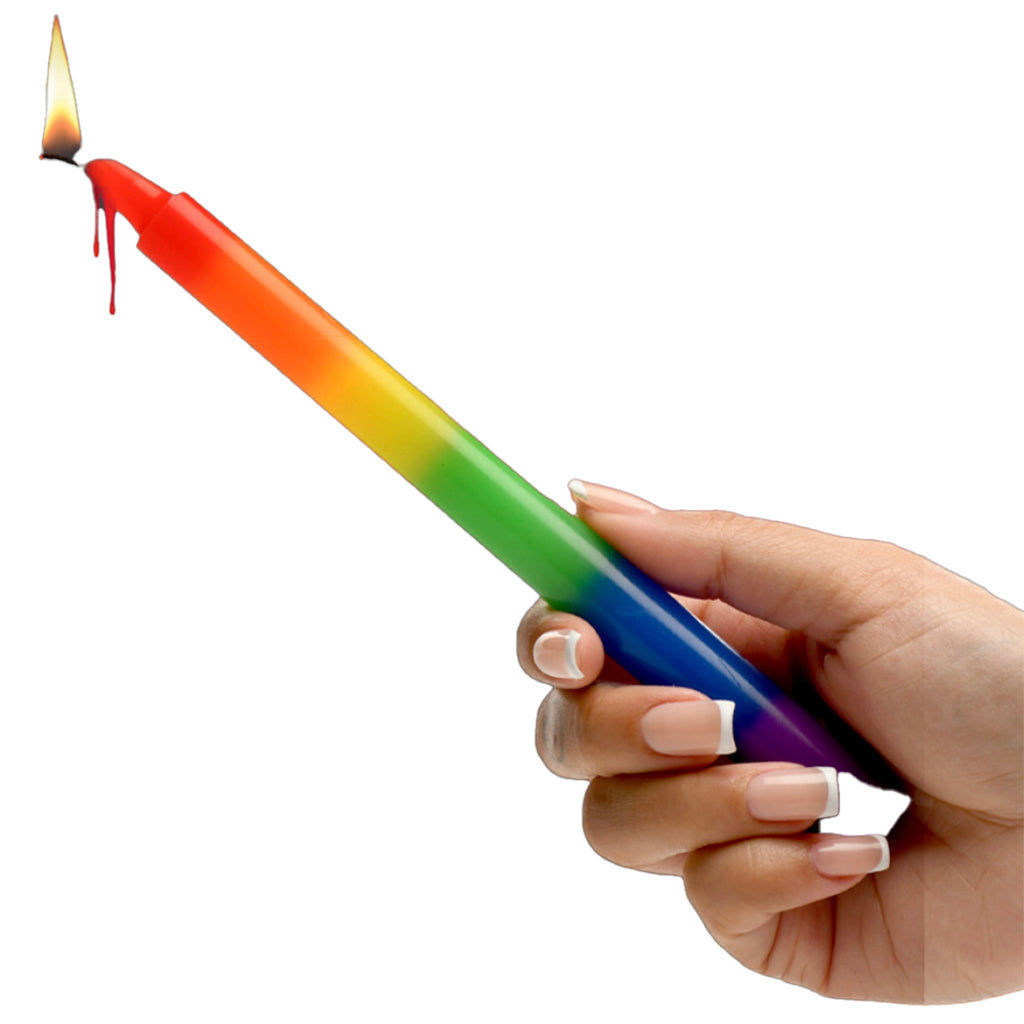 Master Series Pride Rainbow Drip Candles Bondage and Fetish > Tools & Accessories