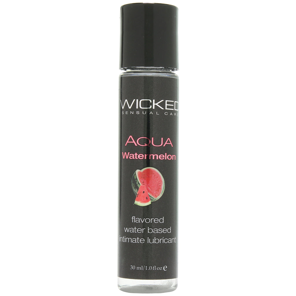 Aqua Flavored Lube 1oz/30ml in Watermelon Lubes and Lotions > Flavored Sex Lubes