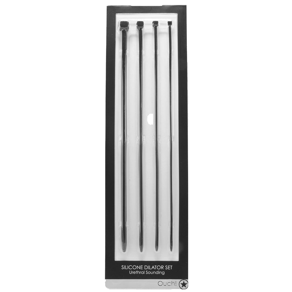 Ouch! 4 Piece Silicone Sounding Set Bondage and Fetish > Cock and Ball Devices