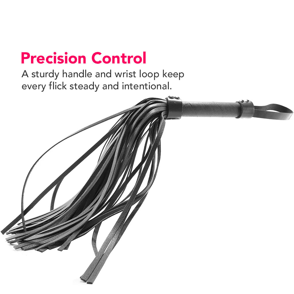 Leather Flogger in Black Bondage and Fetish > Whips and Crops