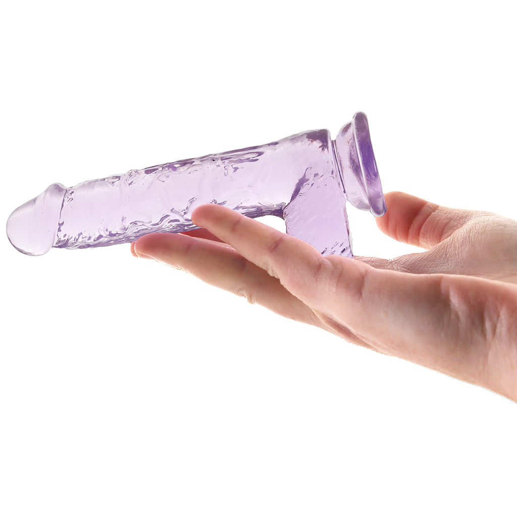 RealRock 5 Inch Realistic Ballsy Dildo in Purple Dildo Sex Toys > Realistic Dildos