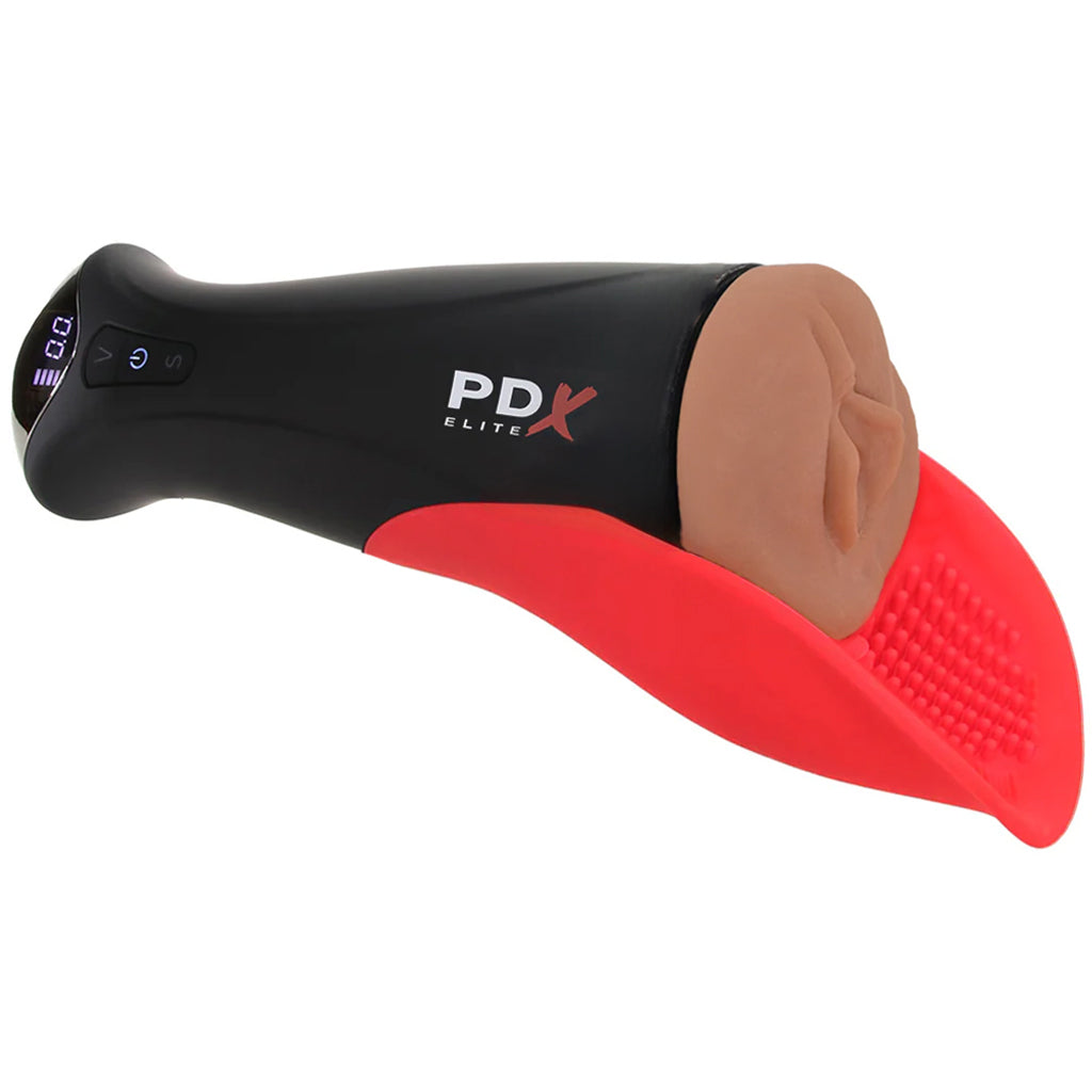 PDX Elite Fap-O-Matic Pro XL Suction Stroker in Brown Male Masturbators > Auto Strokers