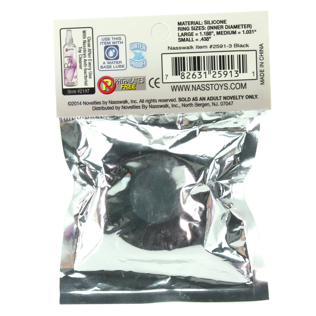 Ram Silicone Cock Rings #3 in Black Cock Rings
