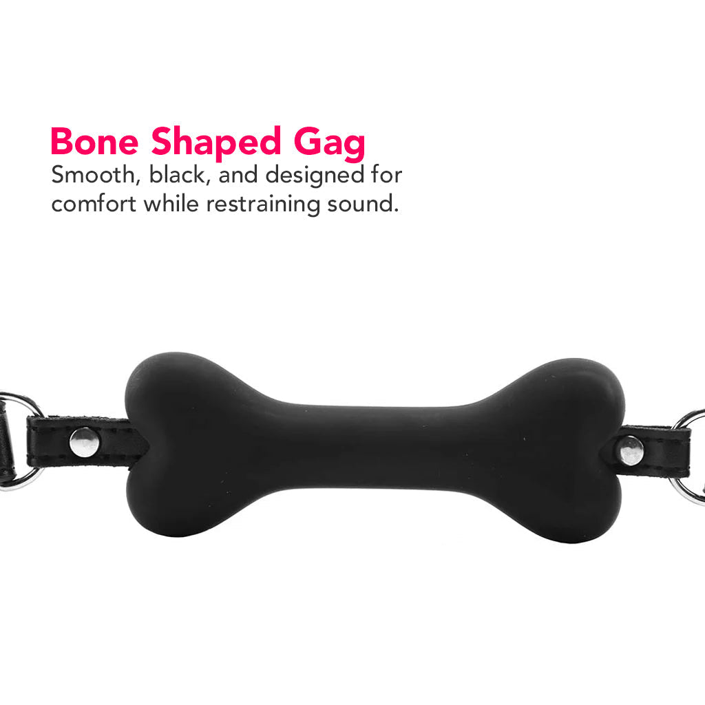 Ouch! Puppy Play Silicone Bone Gag Bondage and Fetish > Ball Gags & Mouth Restraints