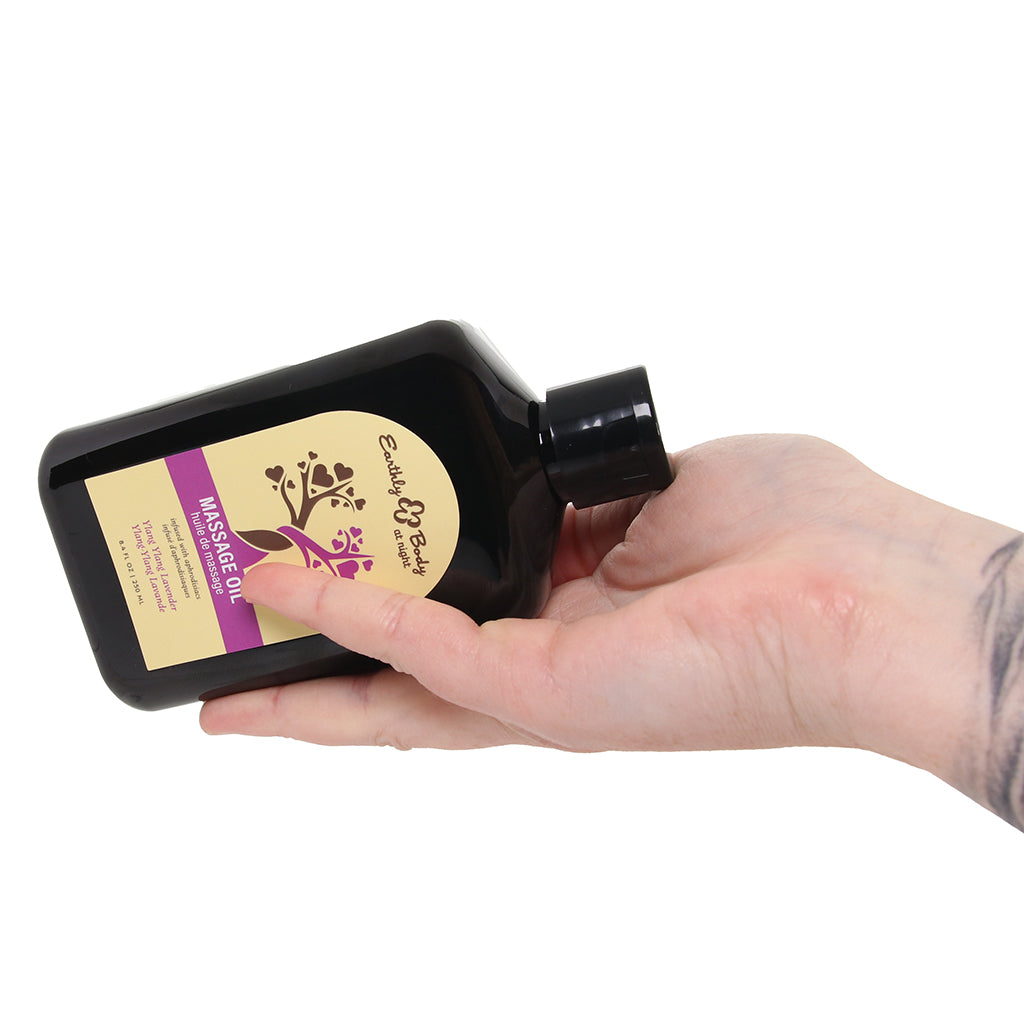 At Night Massage Oil 8.4oz/250ml in Ylang-Ylang Lavender Lubes and Lotions > Erotic Massage Oils
