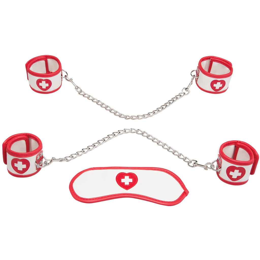 Naughty Nurse 5 Piece BDSM Set Bondage and Fetish > Restraints