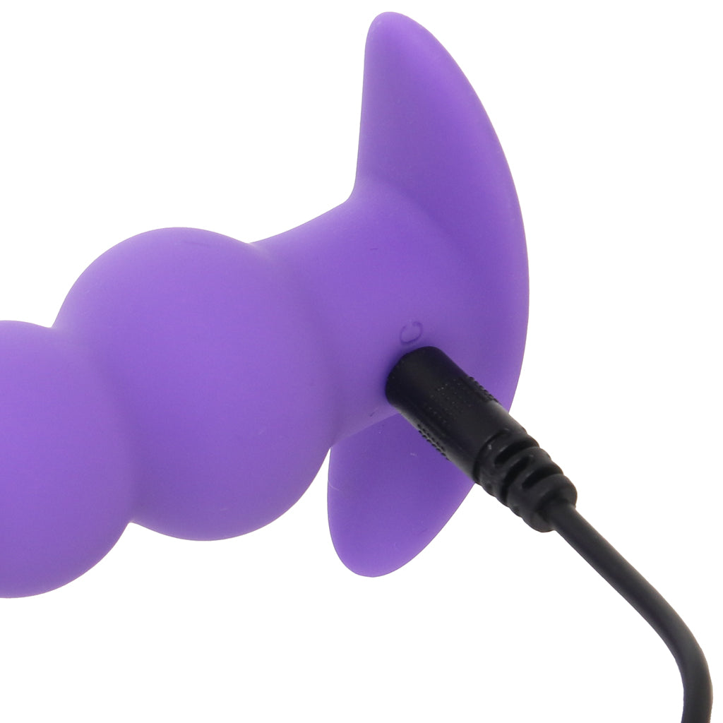Basic Essentials Vibrating Beaded Anal Probe Anal Sex Toys > Butt Plugs