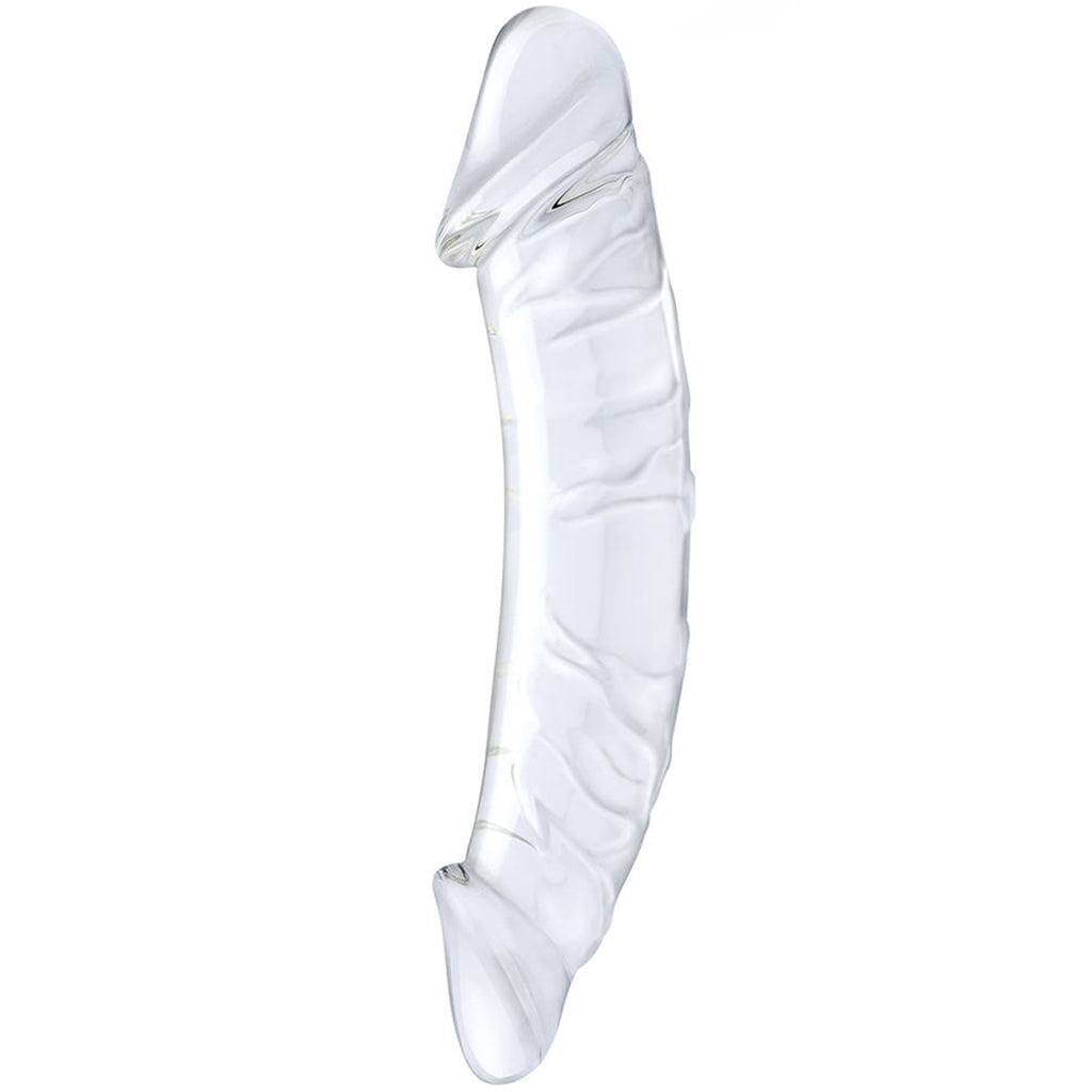 gläs 10.5 Inch Girthy Realistic Double Ended Dildo Dildo Sex Toys > G-Spot Dildos