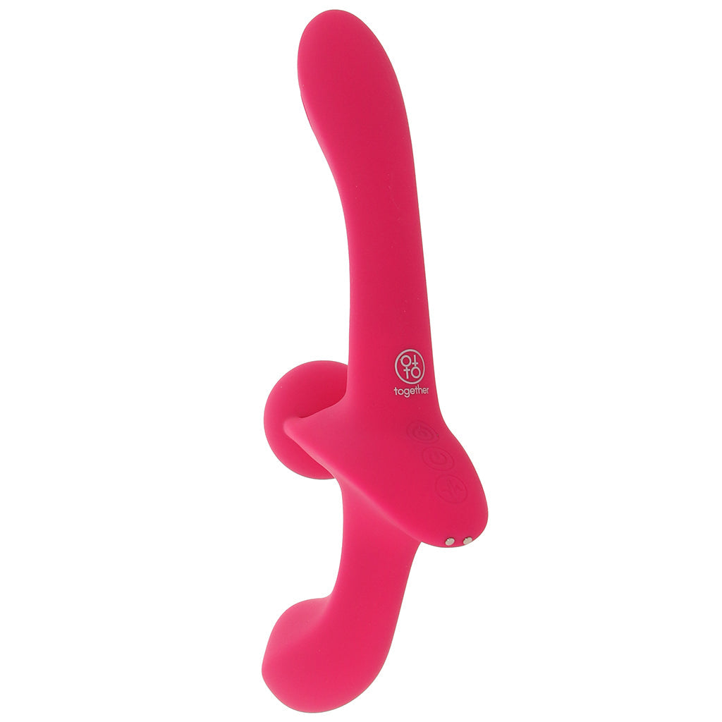 Together Double Tap Strapless Strap-On Vibe Dildo Sex Toys > Strap-On and Harnesses